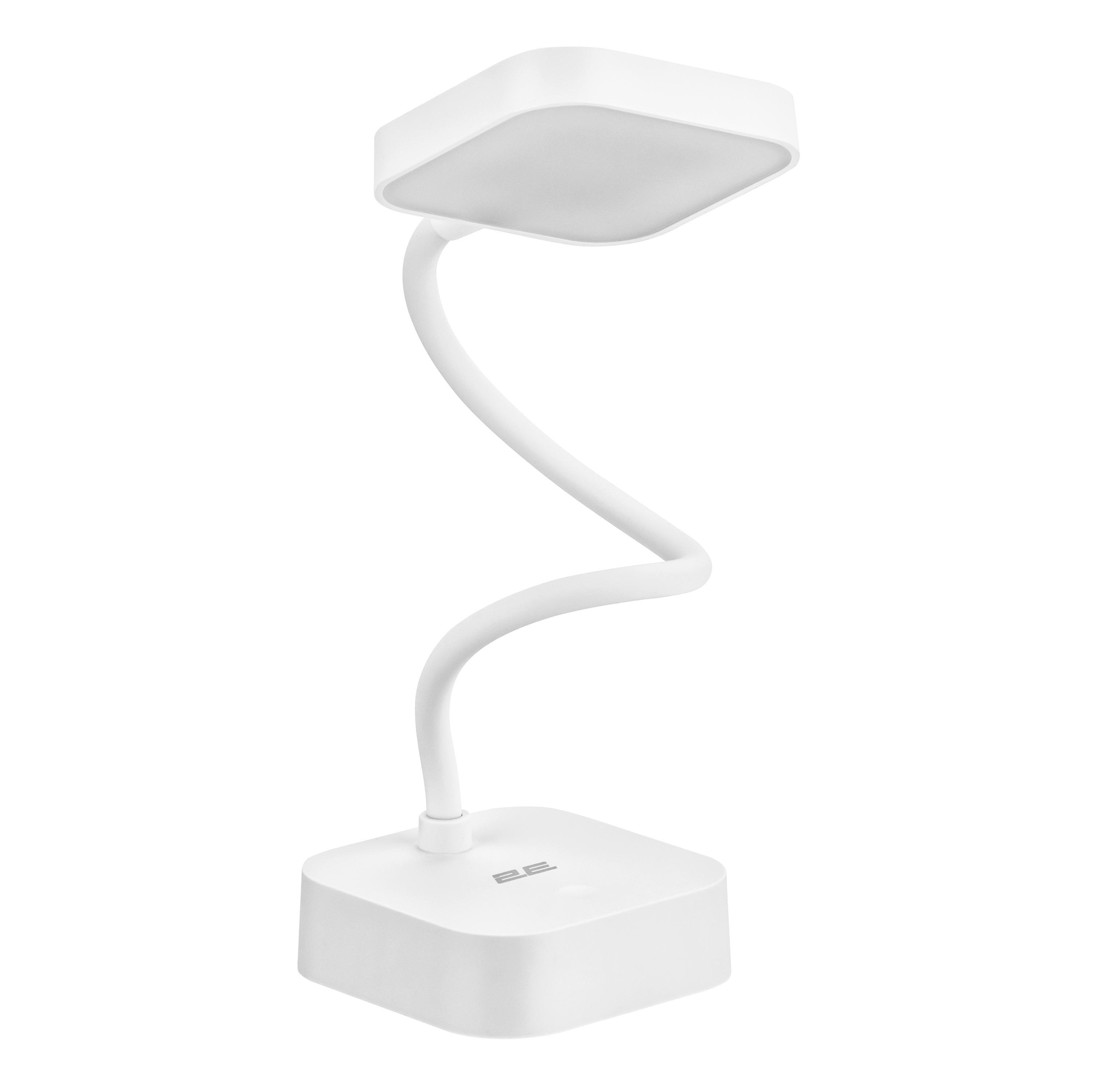 Настільна лампа 2E-DL1216 5 Вт 5000K з акумулятором 1200 mAh USB-A Білий (29596573)
