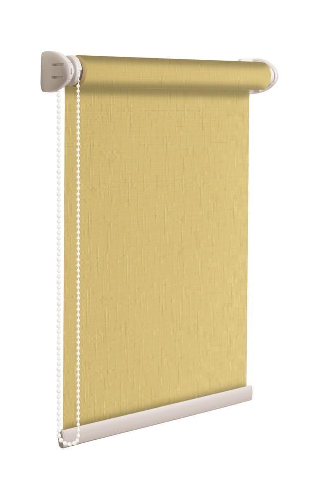 Ролета тканевая NewTex Лен LUX 25х165 см Песочный (877)
