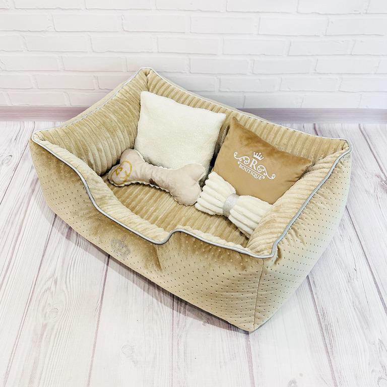 Лежанка для собак Amore mio Cane Брідж Boutique до 8 кг 70х50х23 см (DB-0076) - фото 3