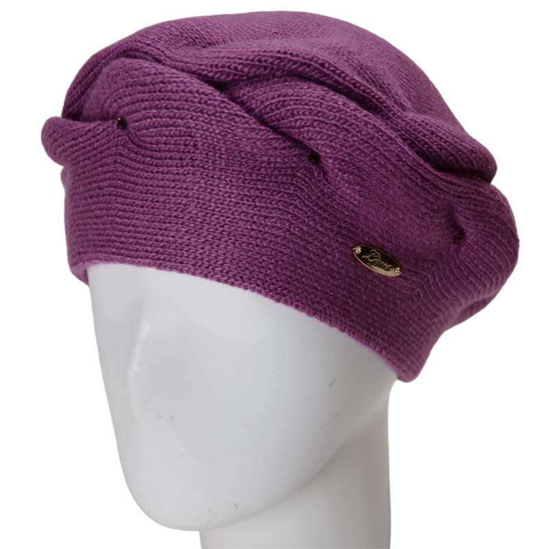 Берет женский Lirus Зефир двойной полушерстяной Сиреневый (131895)