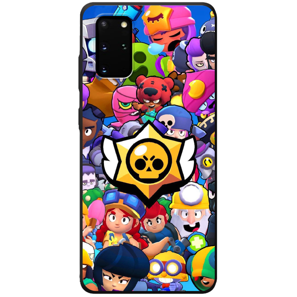 Чехол Boxface Samsung G985 Galaxy S20 Plus Brawl Stars Черный силикон (38875-up2389-44016)