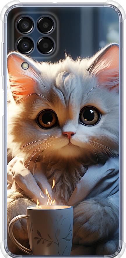 Чехол на Samsung Galaxy M33 M336B White cat (5646sp-2633-42517)