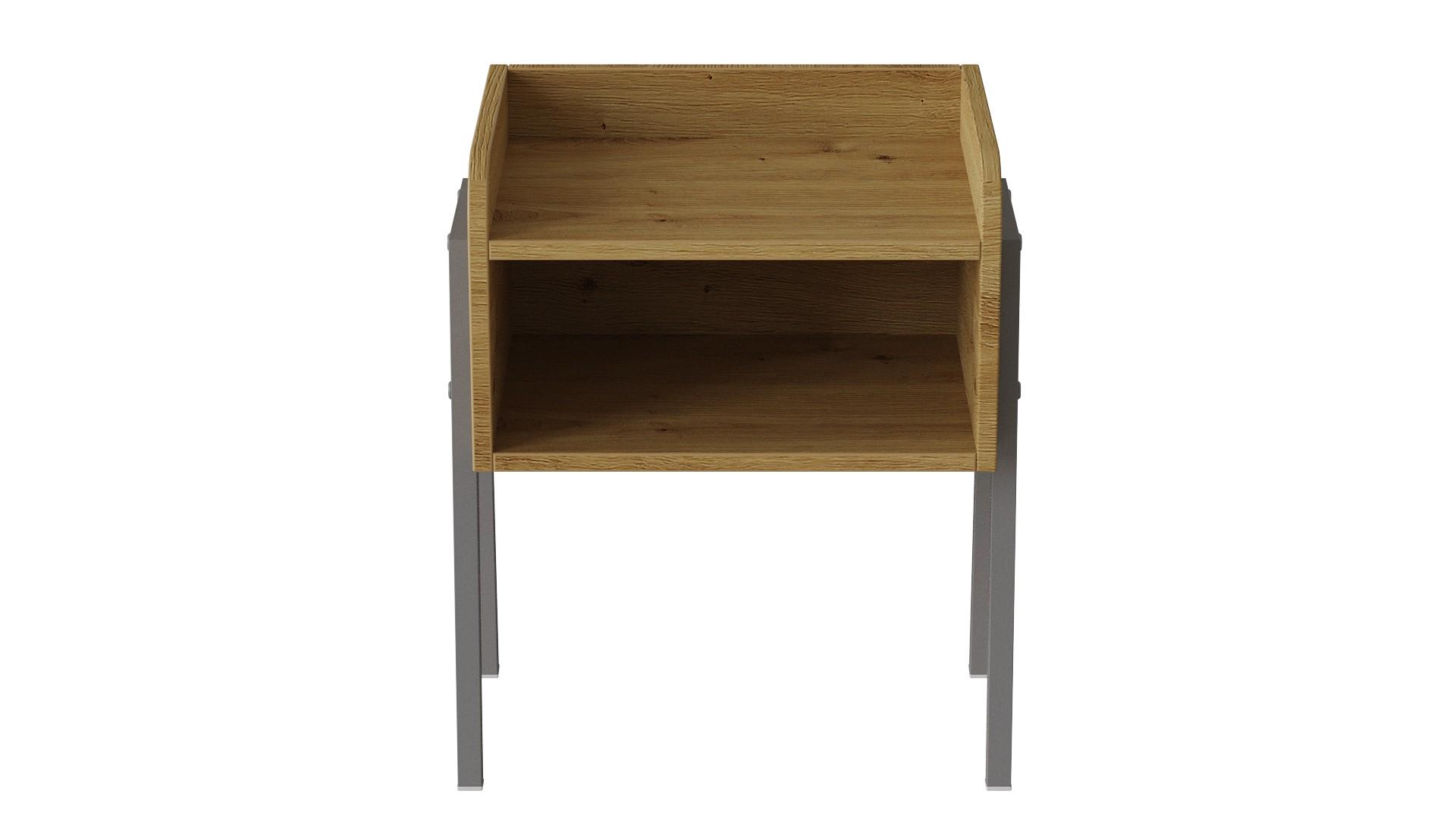 Тумба модульная Ferrum-decor Джузи металл/ДСП 16 мм 540x450x320 мм Серый/Дуб Артизан (FRD-102987)