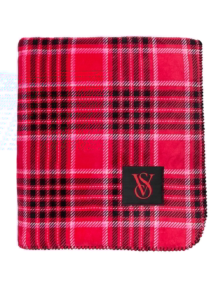 Плед флісовий Victoria's Secret Червоний Плед флісовий Victoria's Secret Червоний