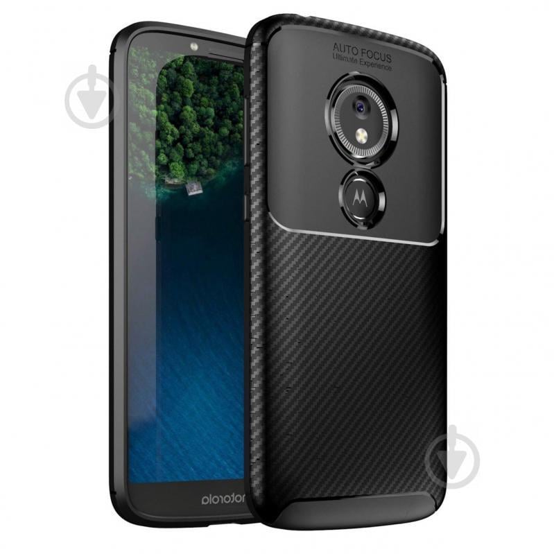 Чохол Carbon Case Motorola E5 Play Чорний (hub_ftIM86636)