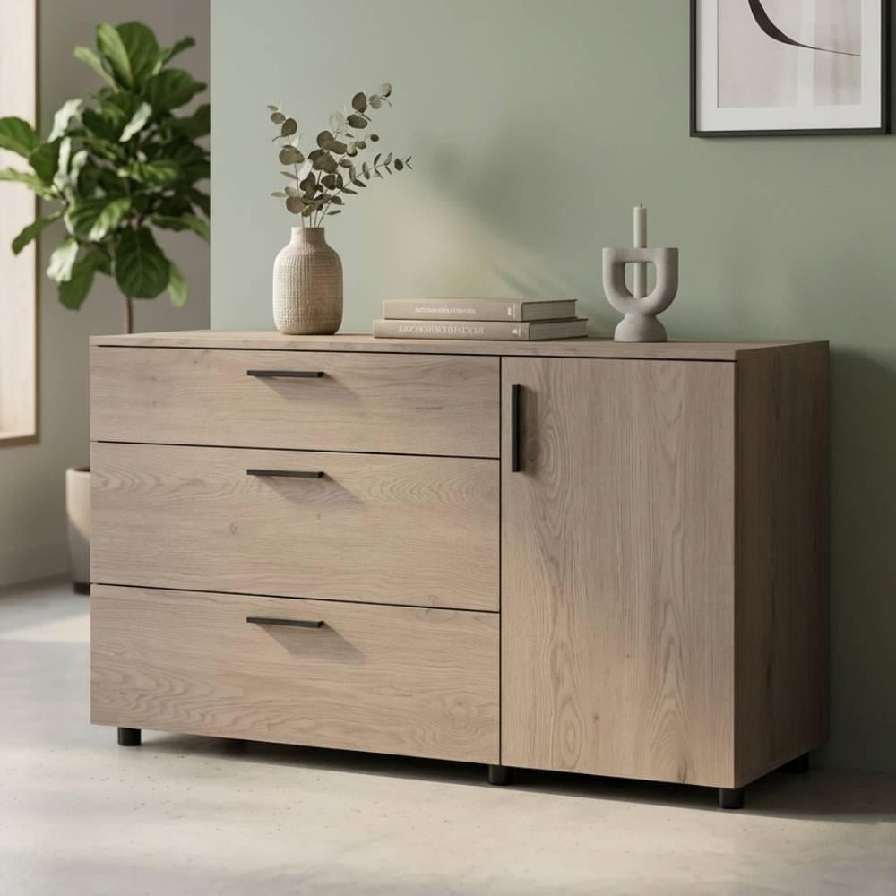 Комод Doros Торн 3Ш/1Д 135х51,6х80 см Кремона Канноло (DRS-012106)