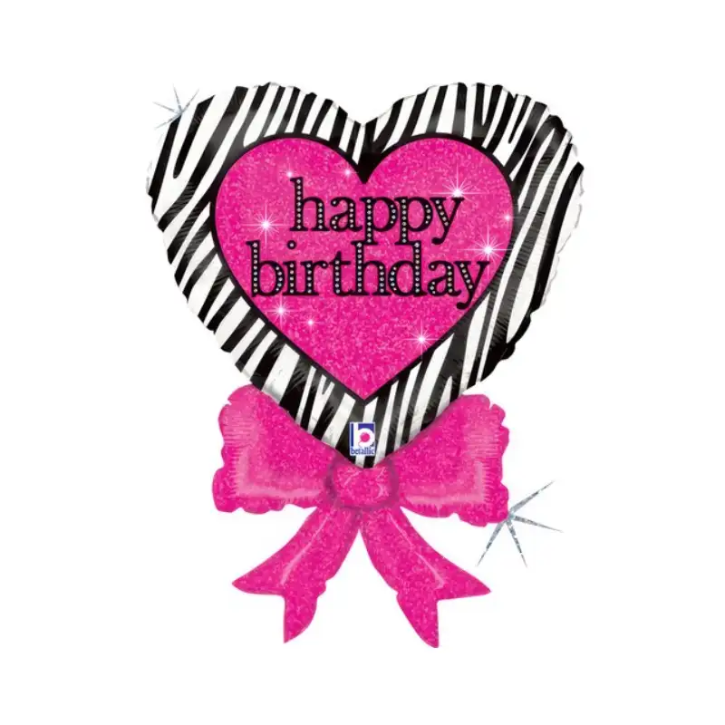 Шарик фольгированный Grabo Сердце с бантиком 46х58 см (8055513858893)