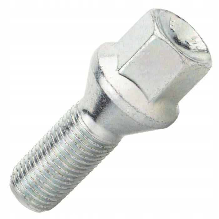 Болт колісний Farad Jeep Chrysler Dodge М12x1,25x28 мм конус цинк ключ 19 (35358349)