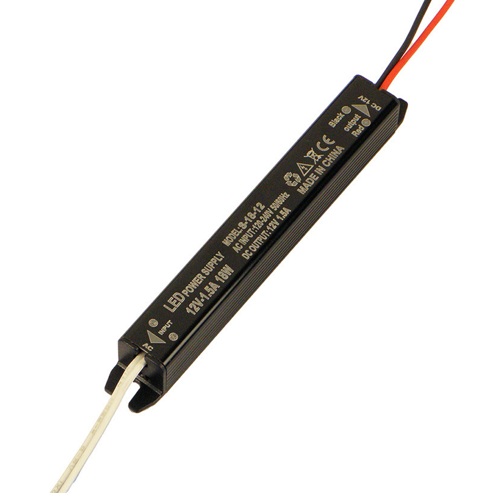 Блок живлення імпульсний герметичний VOLTRONIC PSW12-18 для світлодіодів та автоматизації 12 В 1,5 А 18 Вт (24390)