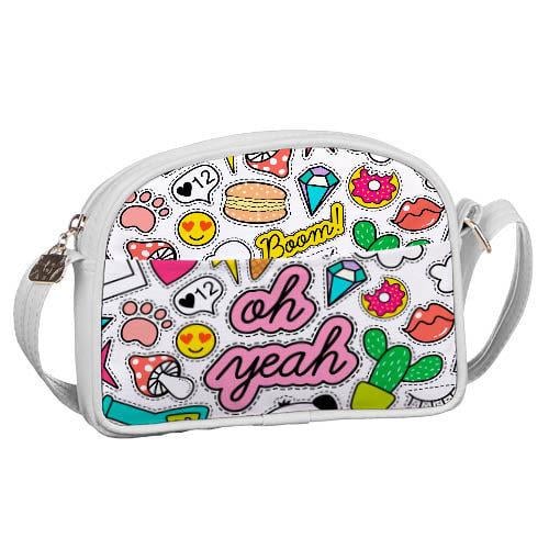 Сумка для підлітків Presentville Junior girl Стікери (SDG_18A020_WH)