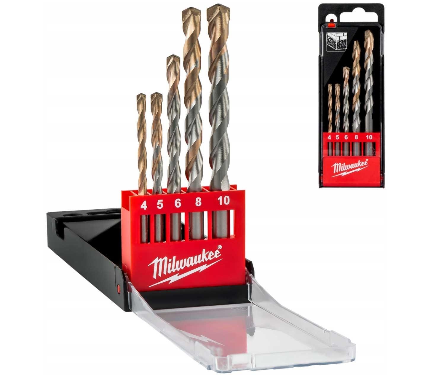 Набір свердл по бетону Milwaukee з циліндричним хвостовиком DIN 8039 5 шт. (4932352333) - фото 4
