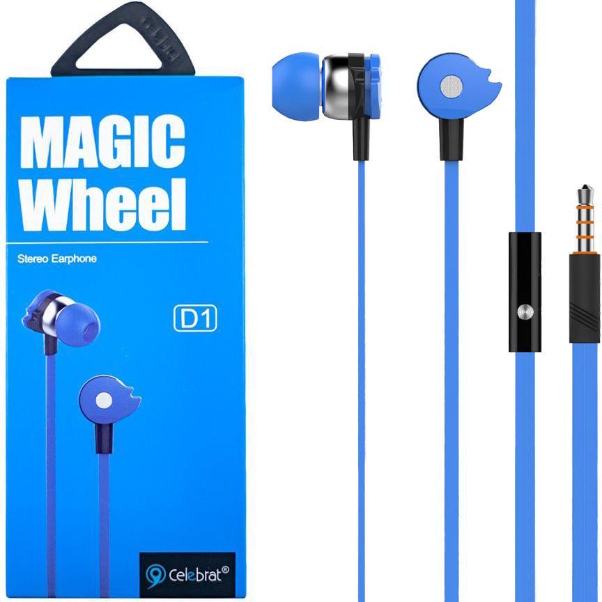 Наушники с гарнитурой Celebrat D1 Blue (13594)