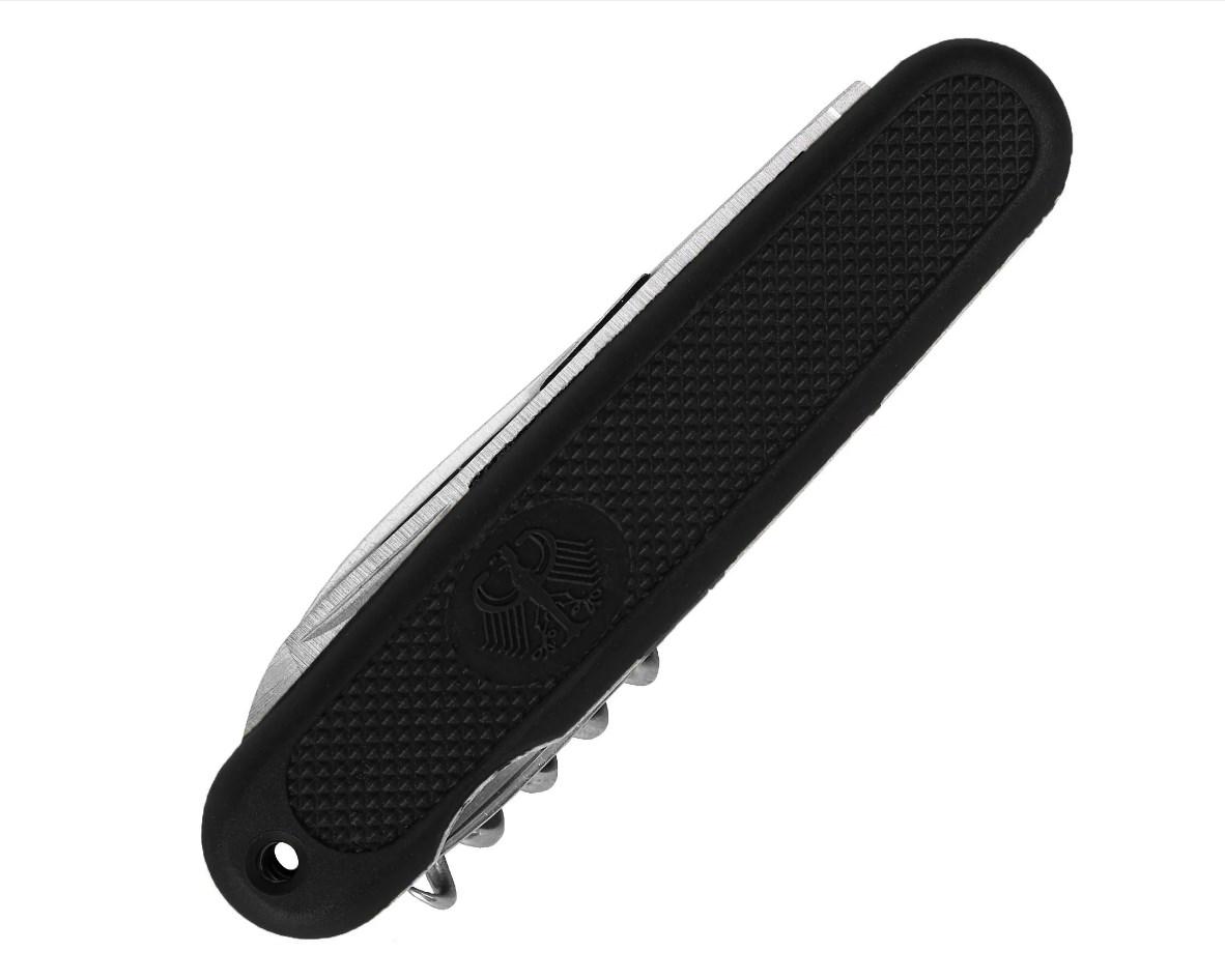 Ніж багатофункціональний Mil-Tec Old Style 7в1 з чохлом Чорний (15337050) - фото 3