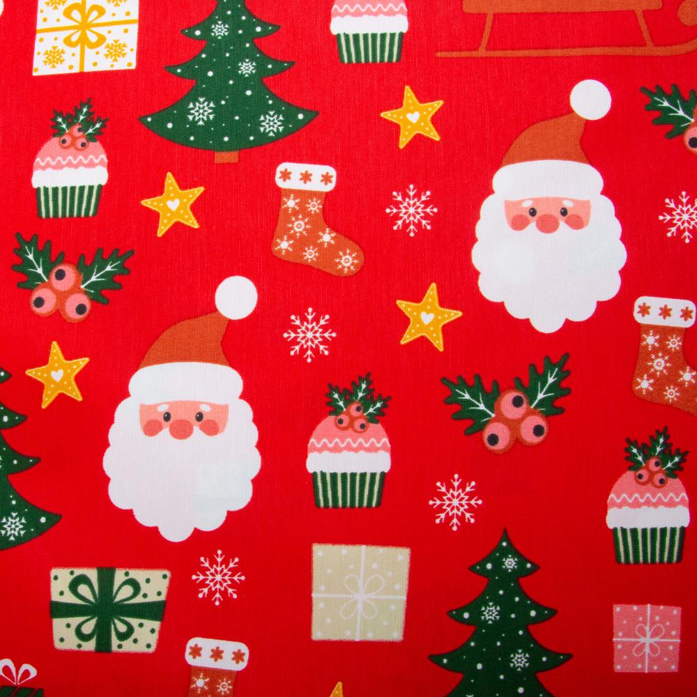 Тканина декоративна скатерна Санта бавовна з водовідштовхувальним просоченням 220 гр/м2 180 см Червоний (26933) - фото 1 Тканина декоративна скатерна Санта бавовна з водовідштовхувальним просоченням 220 гр/м2 180 см Червоний (26933) - фото 1