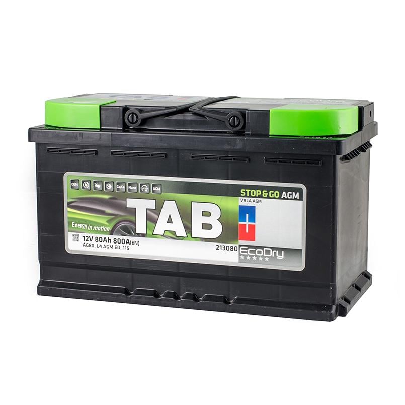 Акумулятор Tab AGM 0 Euro 80 Ah/12 V