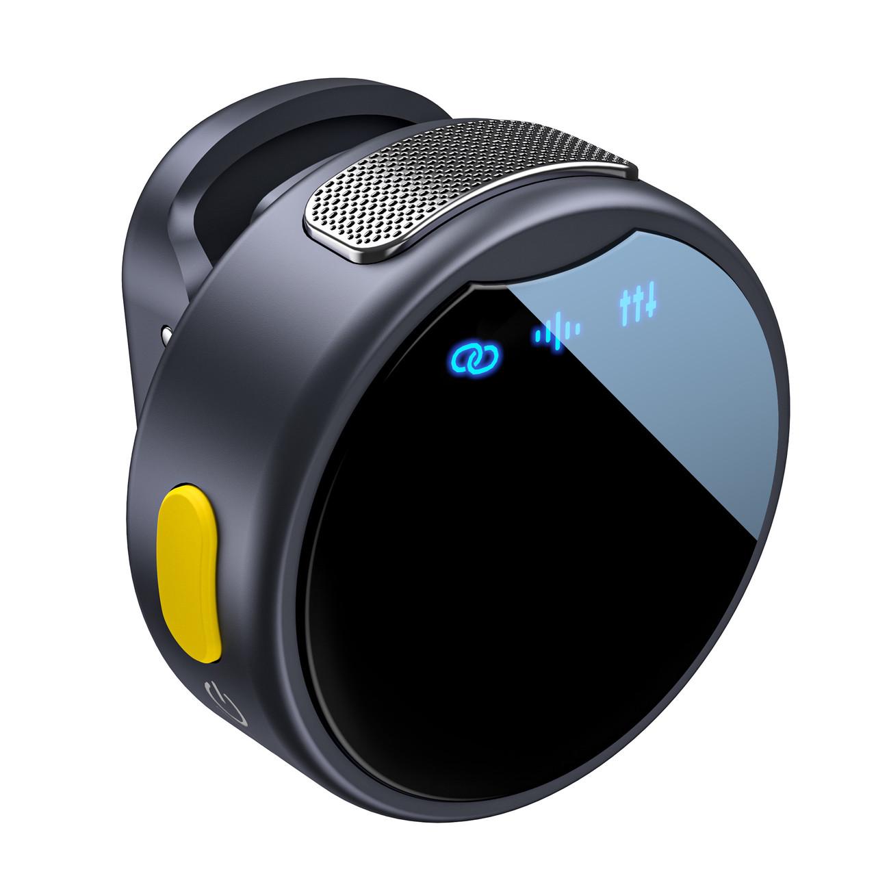 Микрофон петличный беспроводной Savetek M9S 2в1 Type-C adapter Black/Light yellow - фото 4