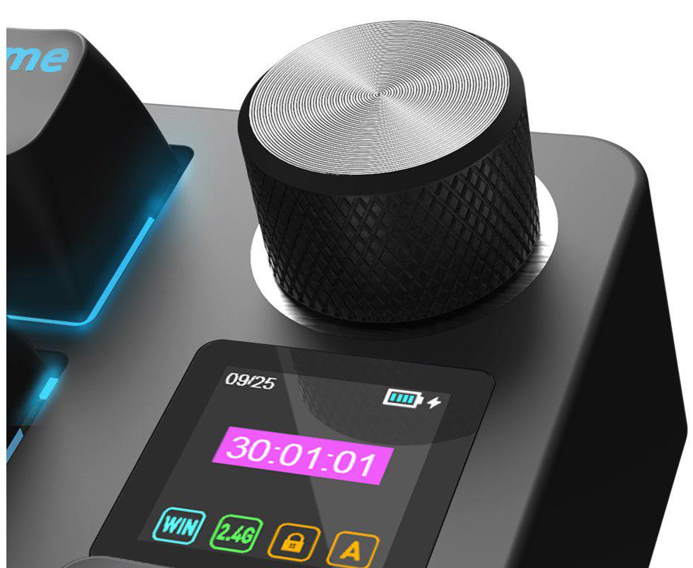 Клавіатура механічна ігрова бездротова HATOR HTK450UA RGB Icefall PRO Wireless Display Black - фото 3