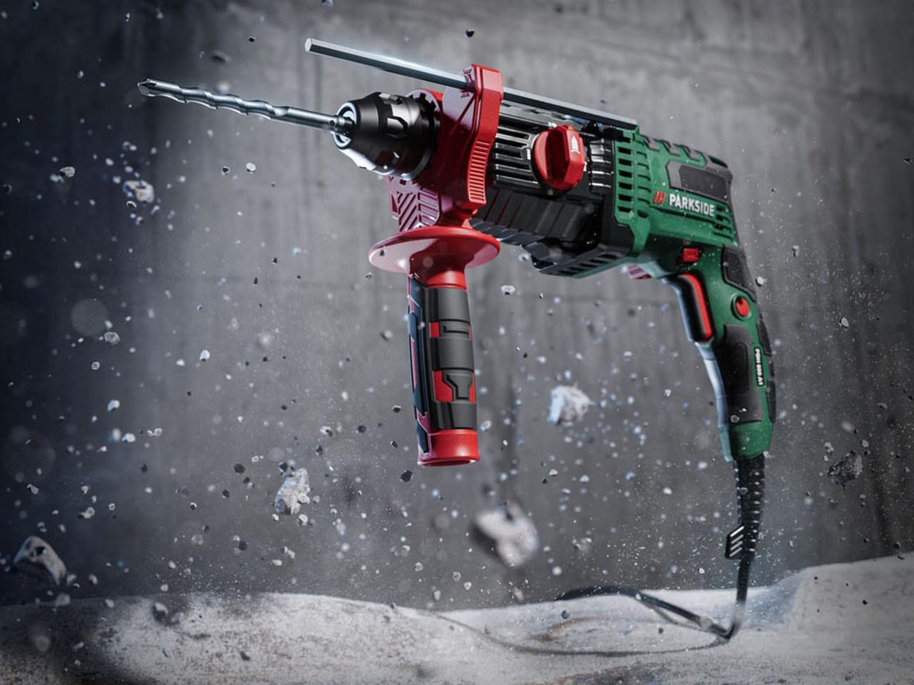 Дриль ударний перфоратор PARKSIDE PBH 800 A1 SDS-plus (PBH 800 A1) - фото 6 Дриль ударний перфоратор PARKSIDE PBH 800 A1 SDS-plus (PBH 800 A1) - фото 6