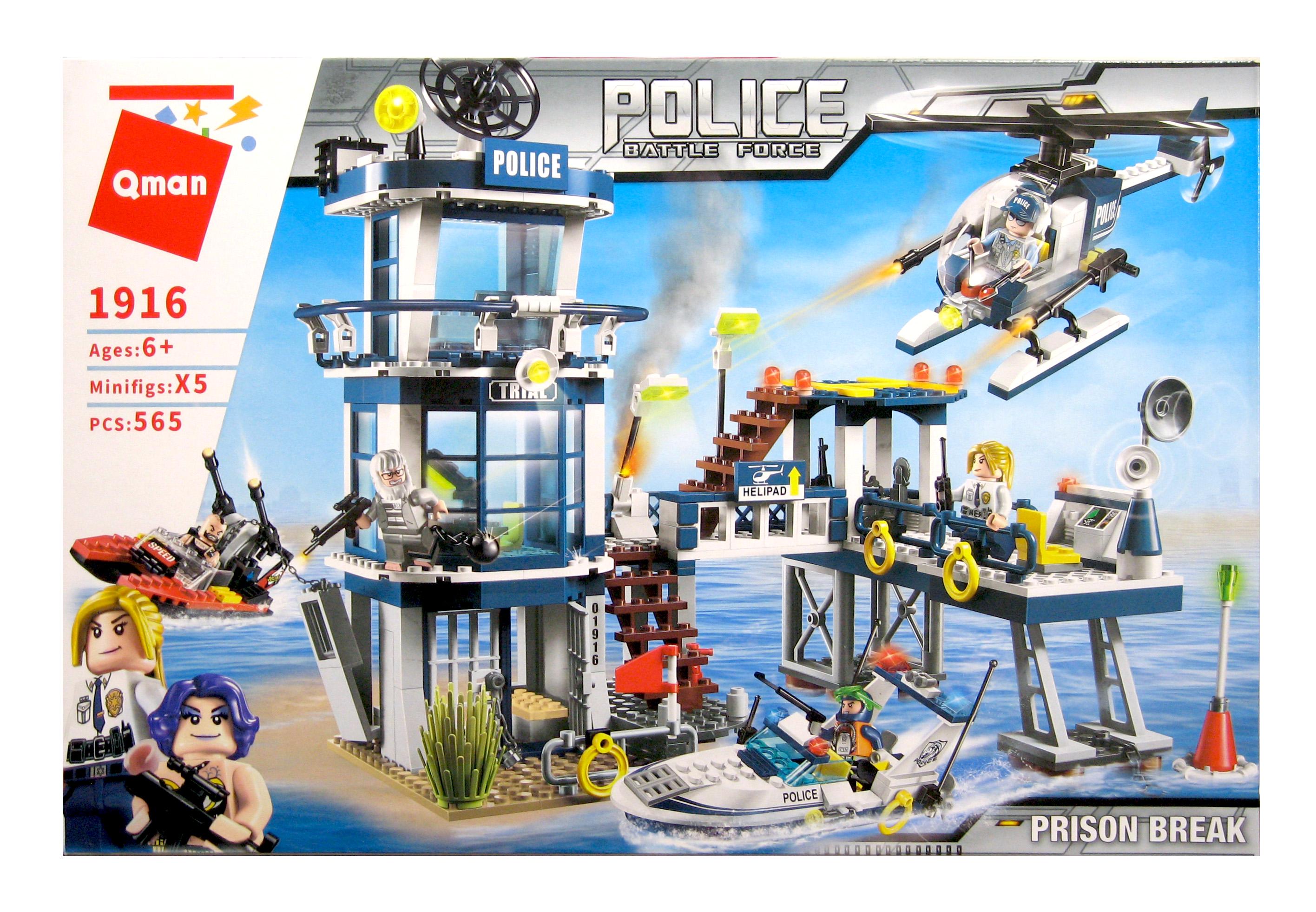 Конструктор Brick 1916 Побег из тюрьмы 565 деталей 5 фигурок (1916)