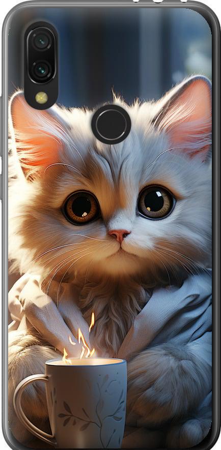Чехол на Xiaomi Redmi 7 White cat (5646t-1669-42517)