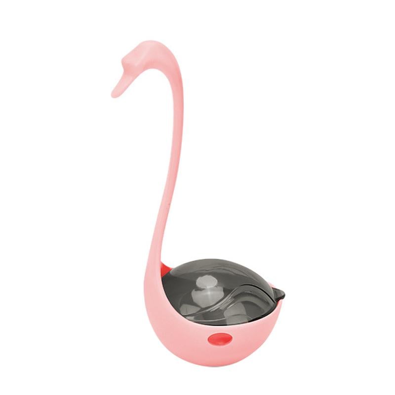 Игрушка кормушка Лебедь с инфракрасным светом 8,5х8х17,5 см Pink