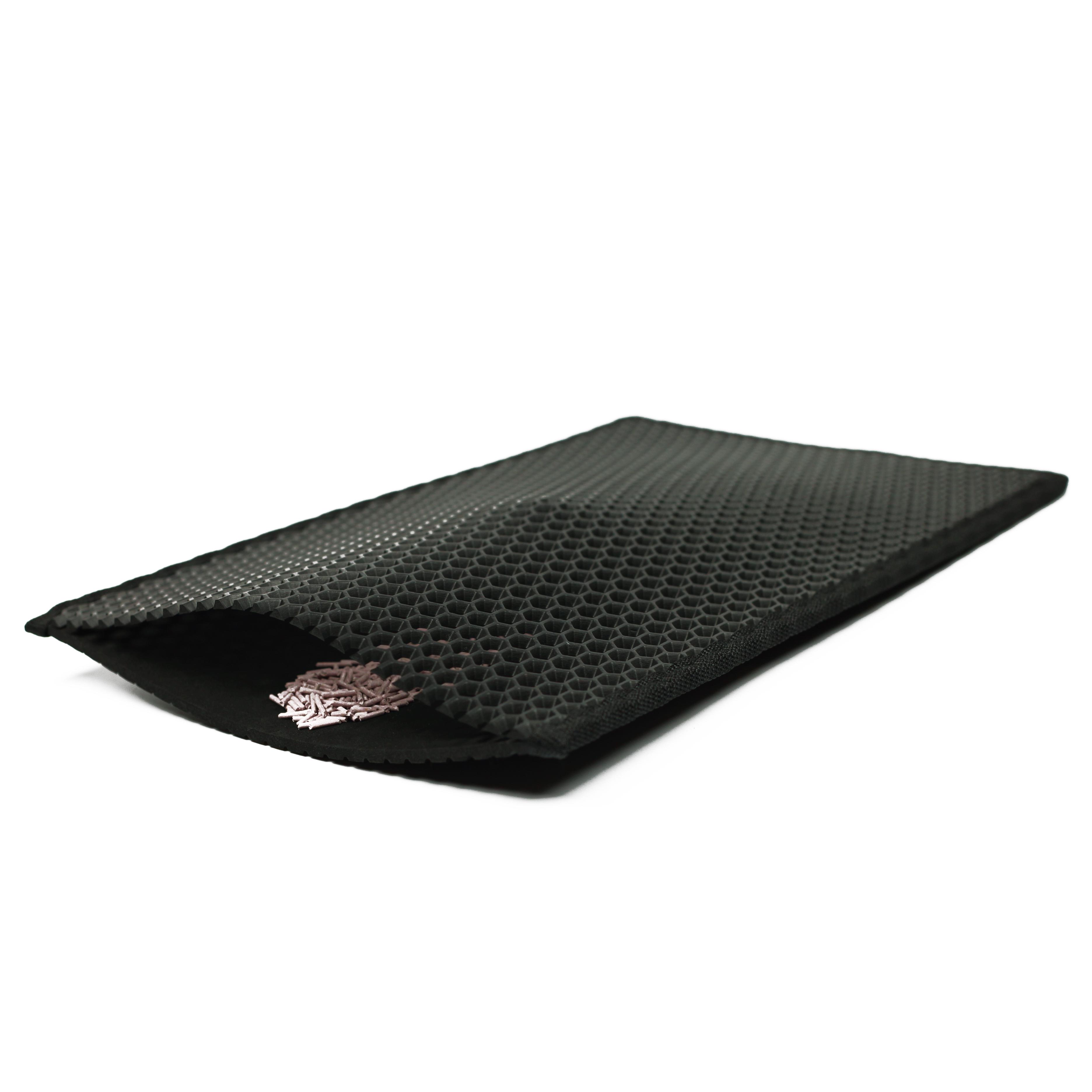 Коврик двухслойный Cat in Box для кошачьего лотка EVA 67x60 см Черный - фото 1 Коврик двухслойный Cat in Box для кошачьего лотка EVA 67x60 см Черный - фото 1