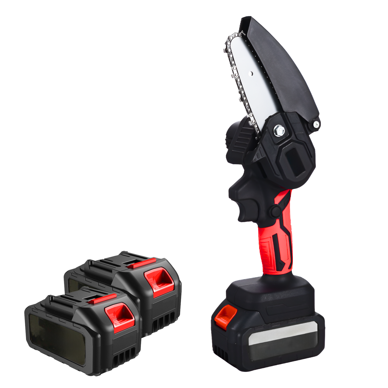 Электропила аккумуляторная для обрезки деревьев 2 аккумулятора