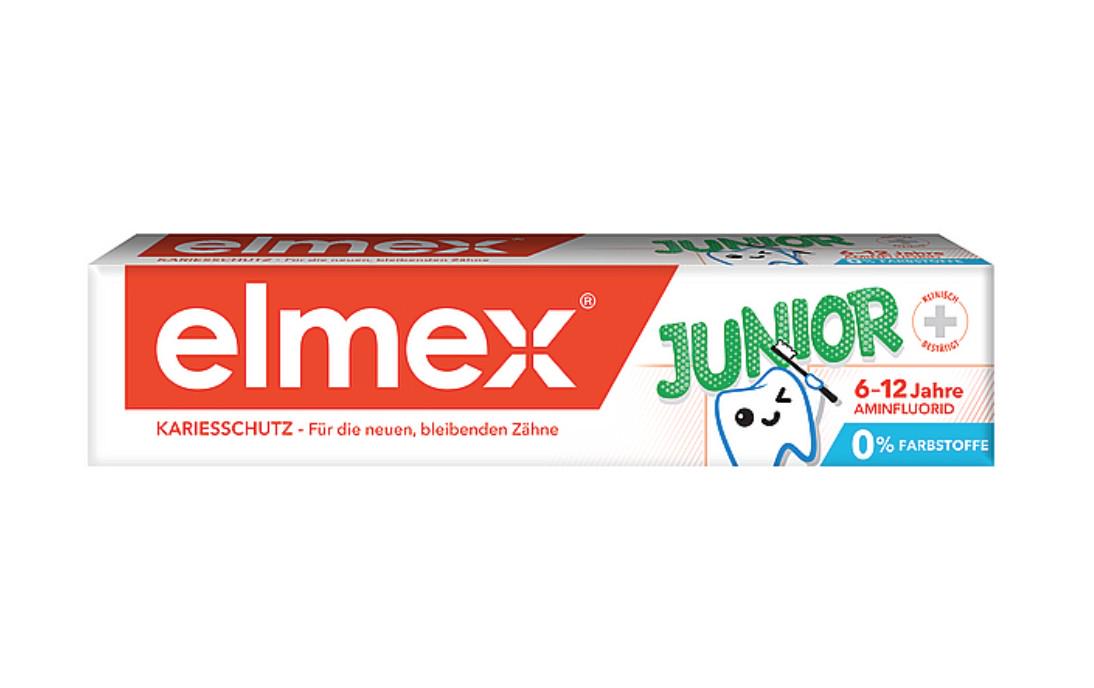 Зубная паста детская Elmex юниор от 6 до 12 лет 75 мл 75 мл (53345022) - фото 2 Зубная паста детская Elmex юниор от 6 до 12 лет 75 мл 75 мл (53345022) - фото 2