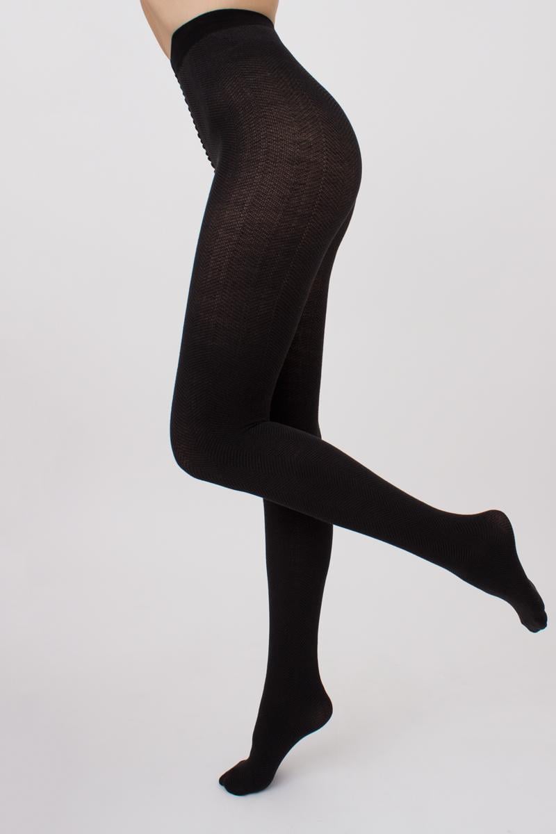 Колготки бавовняні Giulia SPLIT Ялинка р. 3 Black (4823102998619)