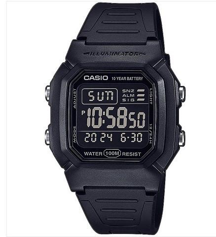 Наручные часы Casio W-800H-1BVES кварцевые D 43 мм (11783334)