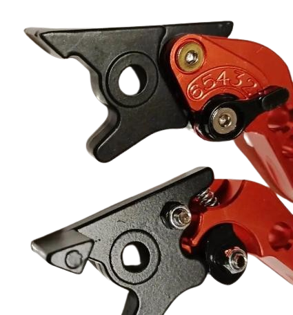 Ручки-курки зчеплення/гальма з регулюванням натискання лівий/правий гідравліка Помаранчевий - фото 3