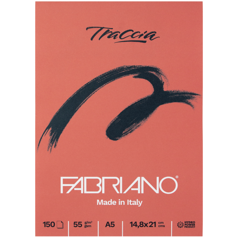 Альбом для каллиграфии и графики Fabriano TRACCIA склейка 55 г/кв. м 150 л. А5 Белый (19100666)