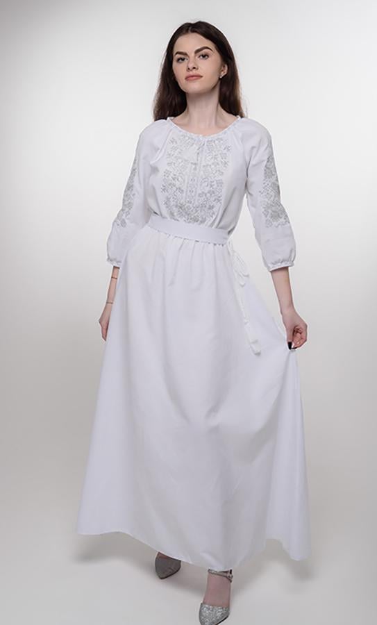 Сукня-вишиванка жіноча Вишиваночка р. 52 Білий (117-1)