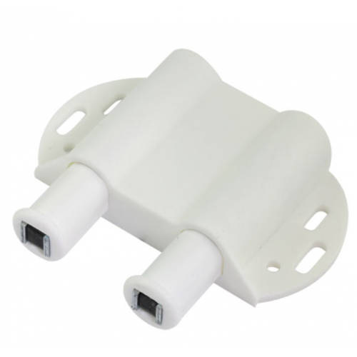 Відштовхувач подвійний Sigma для меблевих фасадів на магніті Білий (714372)