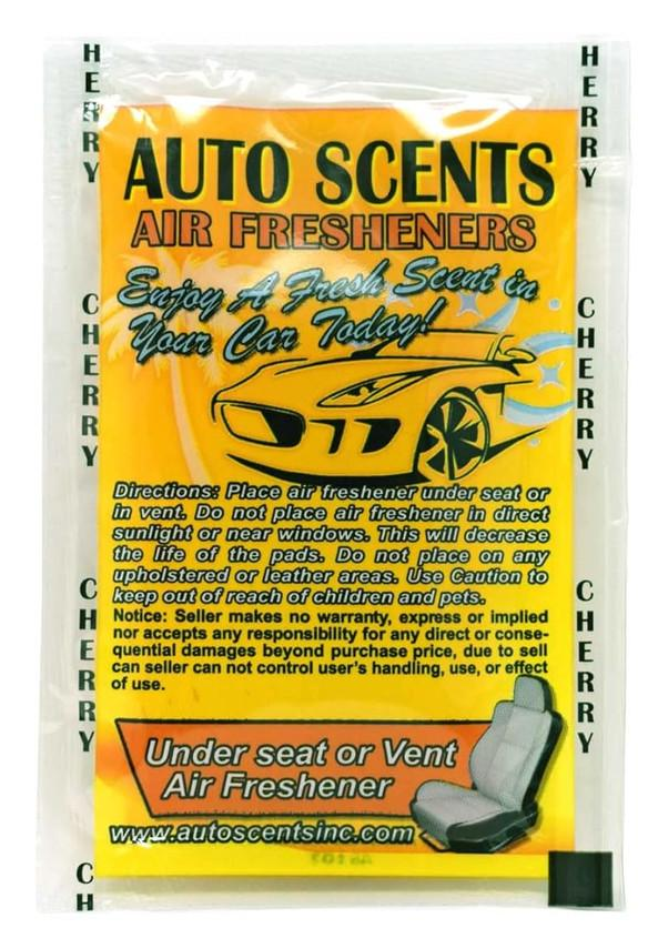 Ароматизатор автомобильный в подушечке AUTO SCENTS Wild Cherry