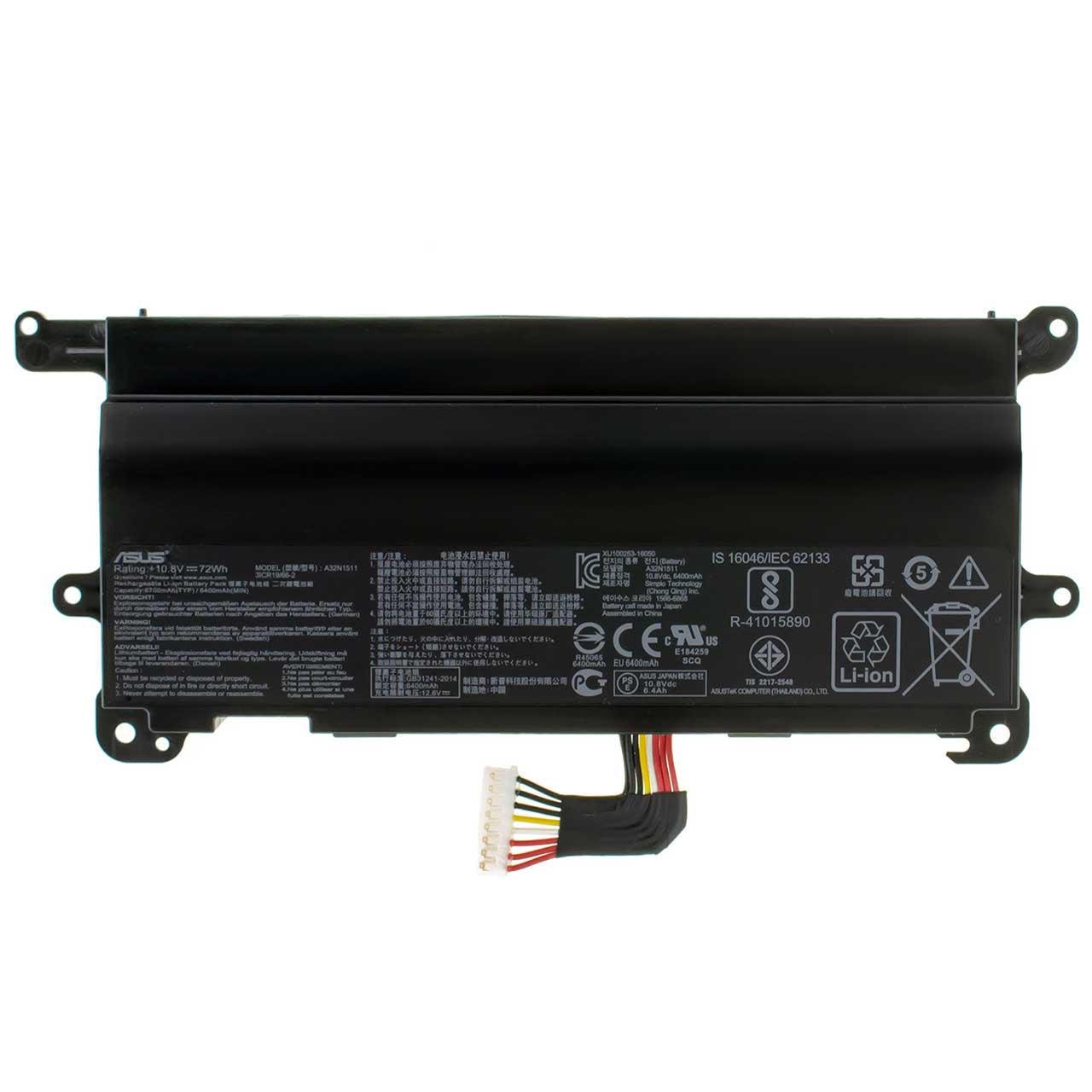 Аккумулятор для ноутбука Asus G752 G752VT 6700 mAh 15V 101 Wh