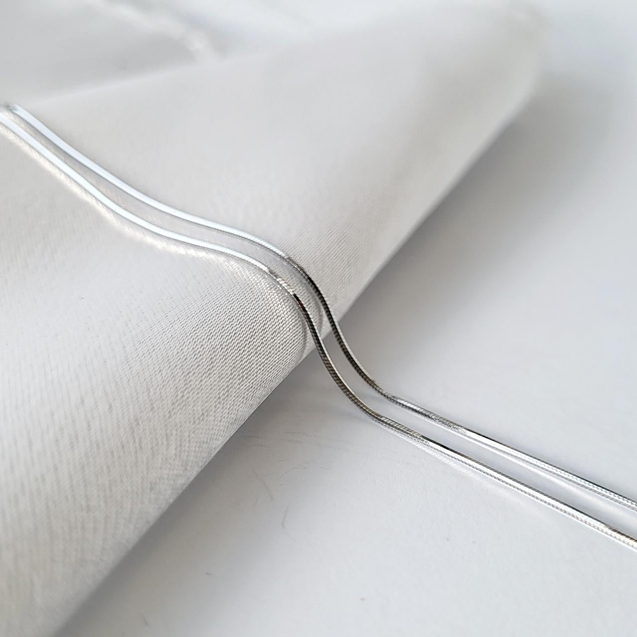 Ланцюжок ланцюг круглий снейк срібло 925 проби родоване 2,90 г 55 см (255р2/55)