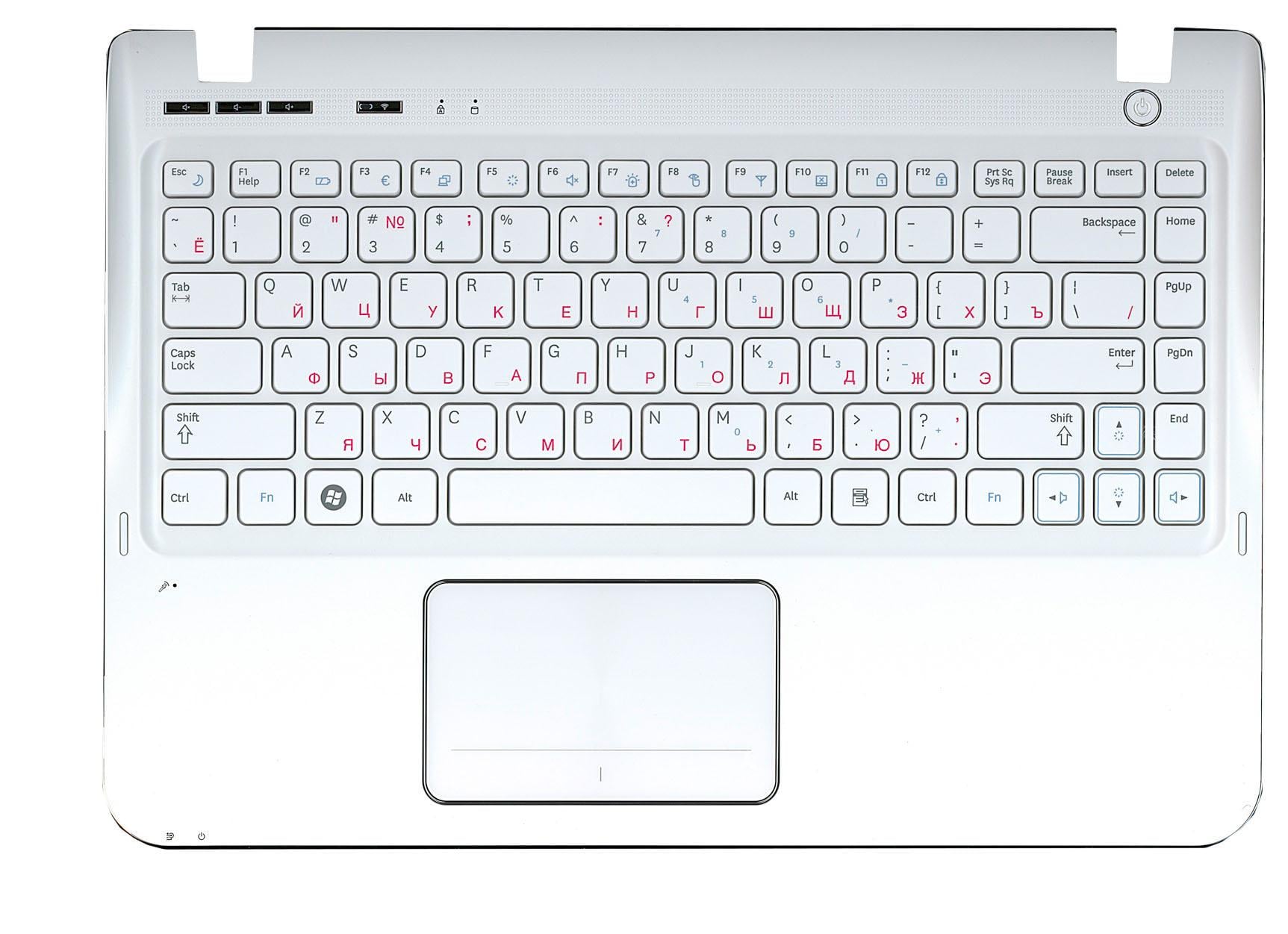Клавиатура для ноутбука Samsung SF310 White TopCase White