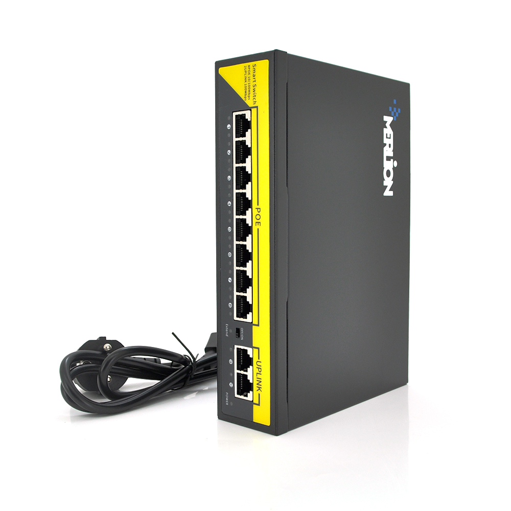 Коммутатор Merlion BT-D6010FE 8 портов POE 10/100 Мбит/с для IP камер (15752)