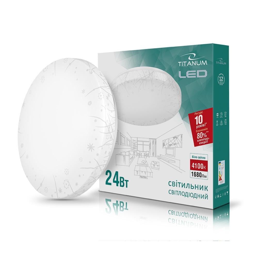 Светильник LED настенно-потолочный TITANUM GRASS 24W 4100K 220V TLCL-24GR Светильник LED настенно-потолочный TITANUM GRASS 24W 4100K 220V TLCL-24GR