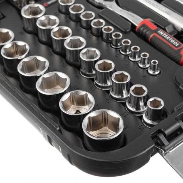 Набір інструментів Intertool STORM 1/2" 1/4 " Сг-V 73 предмета (1418767406) - фото 3 Набір інструментів Intertool STORM 1/2" 1/4 " Сг-V 73 предмета (1418767406) - фото 3