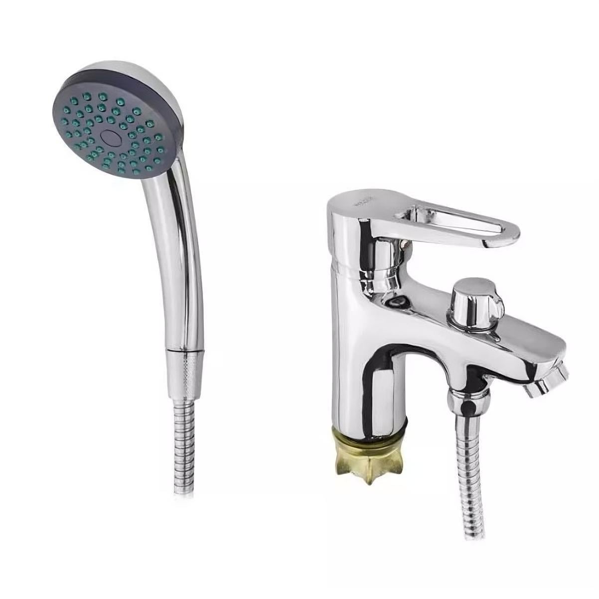 Смеситель для умывальника Wezer PUD1-SH045 с душевой лейкой Хром (SQ-1036608)