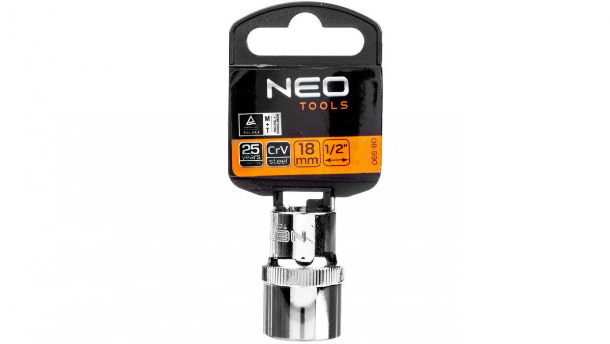 Головка накидная Spline NEO Tools 12-гранная 1/2" 18 мм (21986) - фото 2