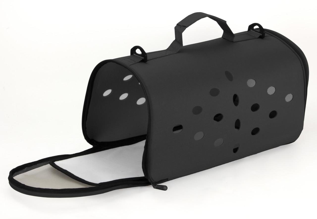 Сумка для переноски домашних питомцев CosmoPet CP-12 48x26x25 см Black (3_06548) - фото 5 Сумка для переноски домашних питомцев CosmoPet CP-12 48x26x25 см Black (3_06548) - фото 5