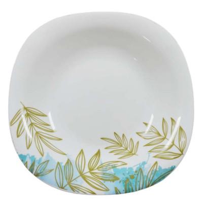 Тарелка суповая Vittora Square Золотая Ветка 23 см (V-230Sgr)