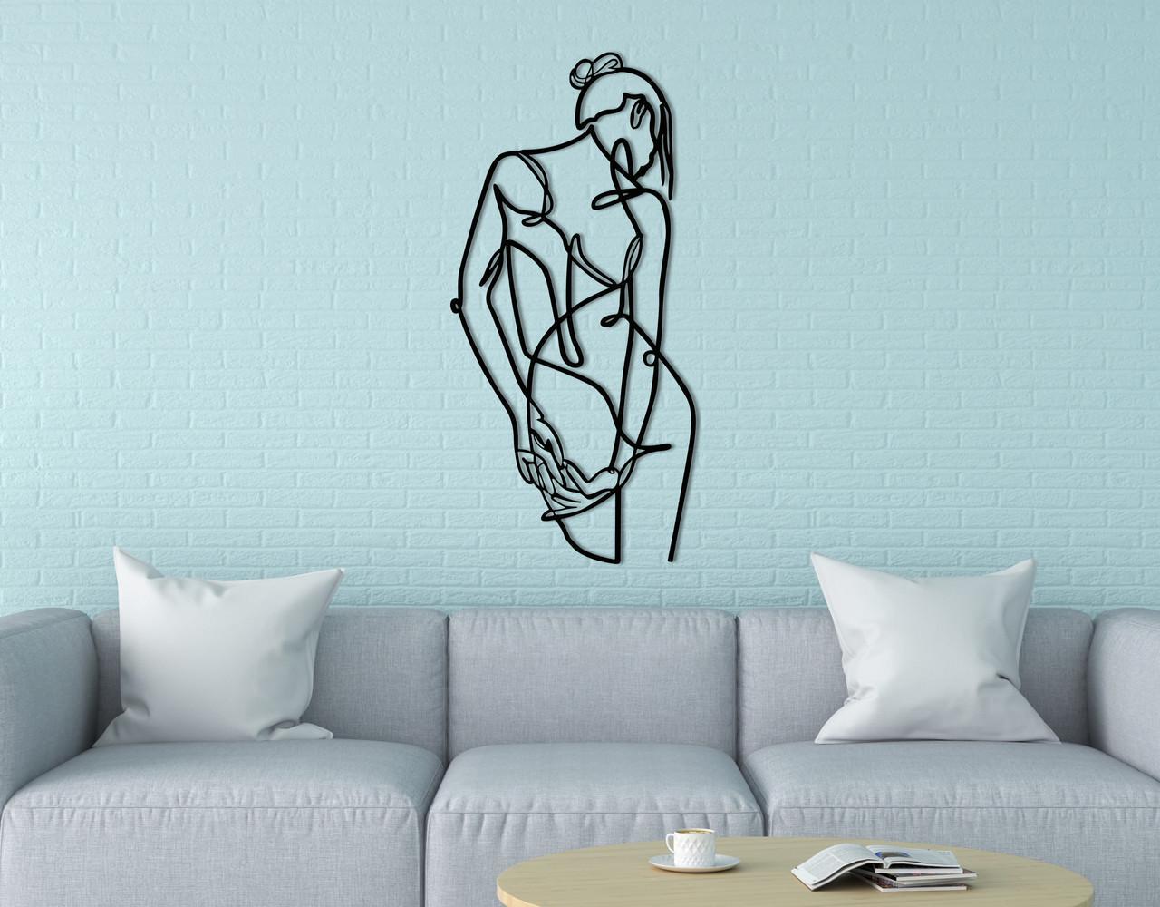 Декоративное панно на стену Upwood Decor Silhouette 70х33,5 см Black (1584015560)