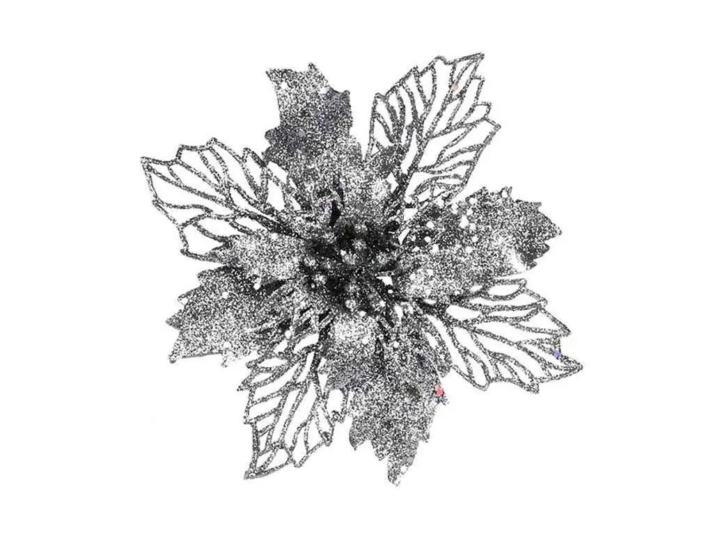 Набор декоративных украшений Цветок R96227 3 шт. Серебряный (31330315) Набор декоративных украшений Цветок R96227 3 шт. Серебряный (31330315)