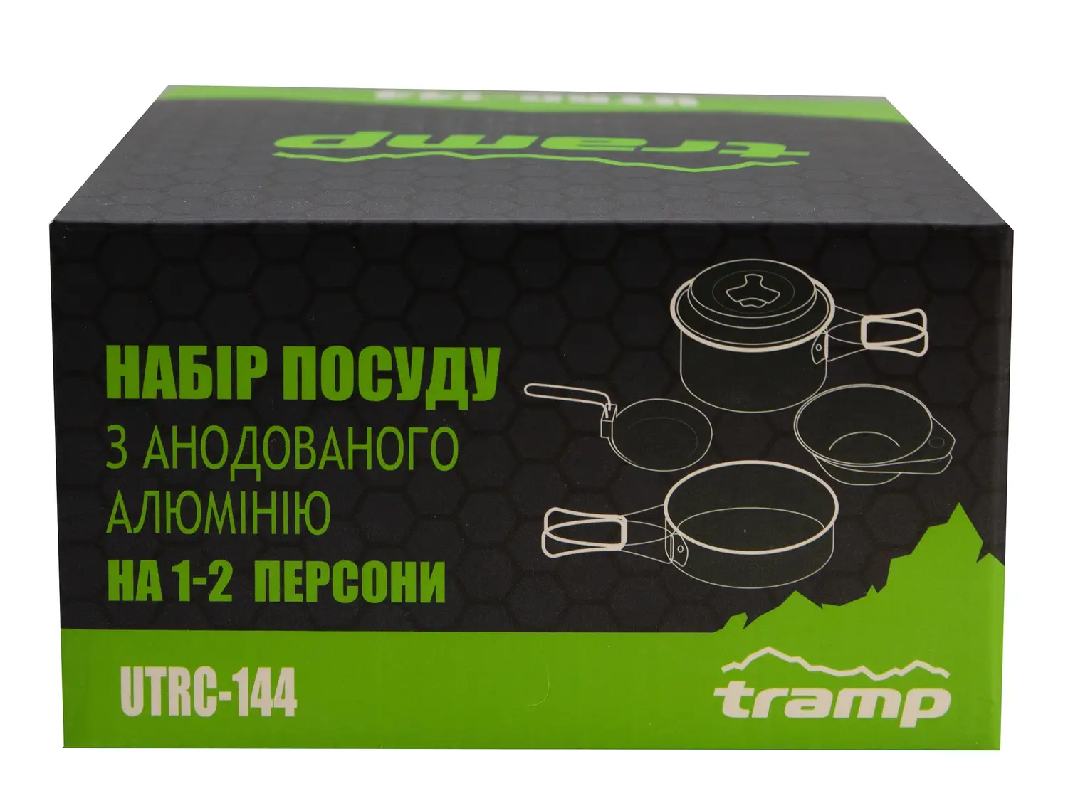 Набор посуды из анодированного алюминия Tramp на 1-2 персоны (UTRC-144) - фото 13