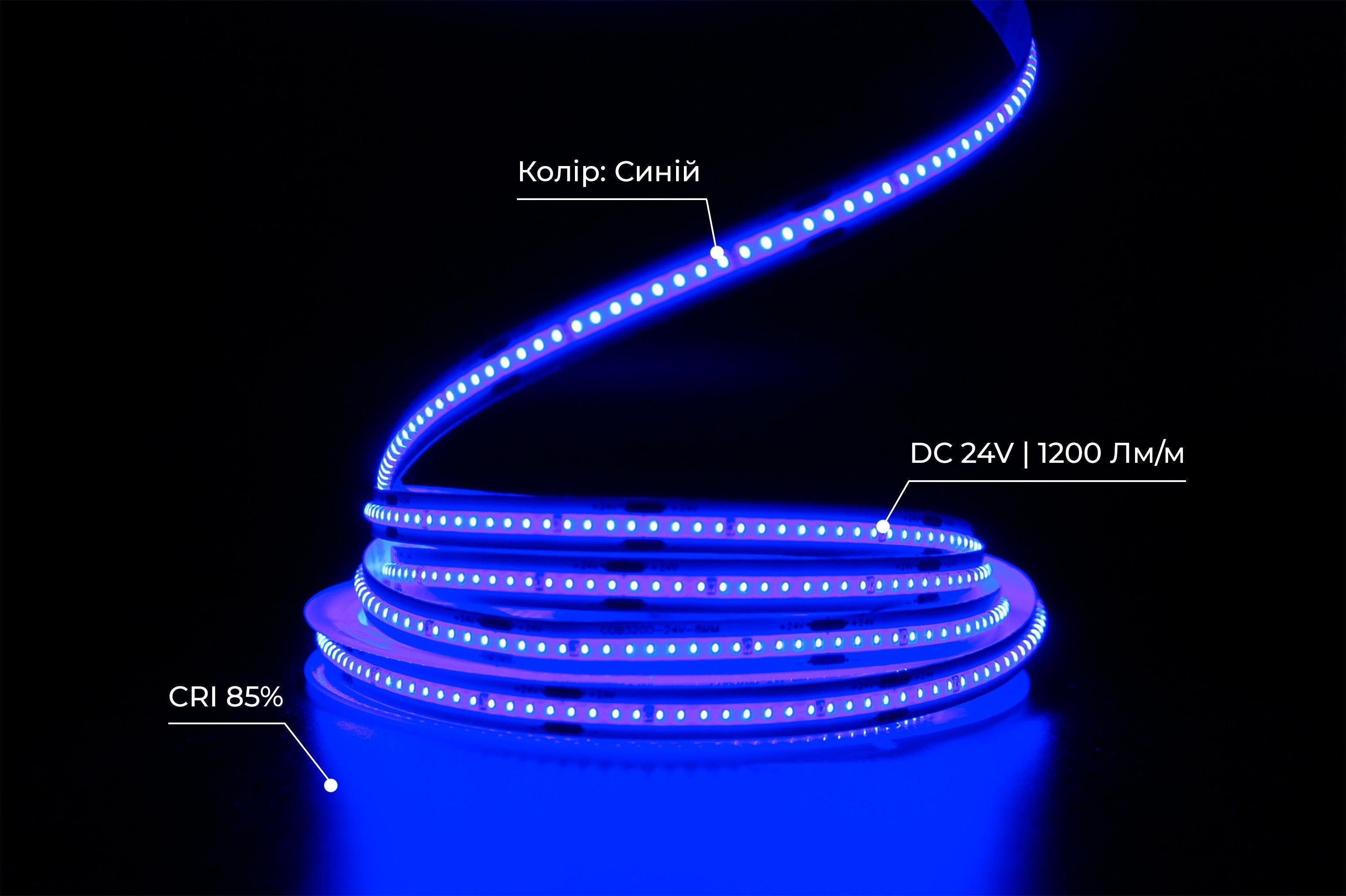 Світлодіодна стрічка Prolum СОВ 320LED IP20 Series-PRO 24V Синій (28748735) - фото 4 Світлодіодна стрічка Prolum СОВ 320LED IP20 Series-PRO 24V Синій (28748735) - фото 4