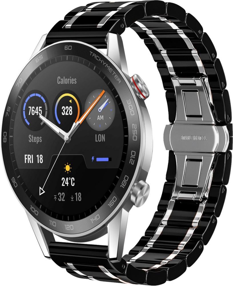 Ремешок керамический Ceramo Honor Magic Watch 2 46 мм Black/White (28707-1E) Ремешок керамический Ceramo Honor Magic Watch 2 46 мм Black/White (28707-1E)
